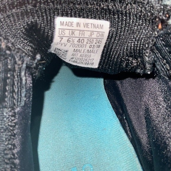 Adidas Mens Shoes Size 7 Sneakers Pod-S3.1 Black White Blue Neon AQ1059 - Picture 7 of 7